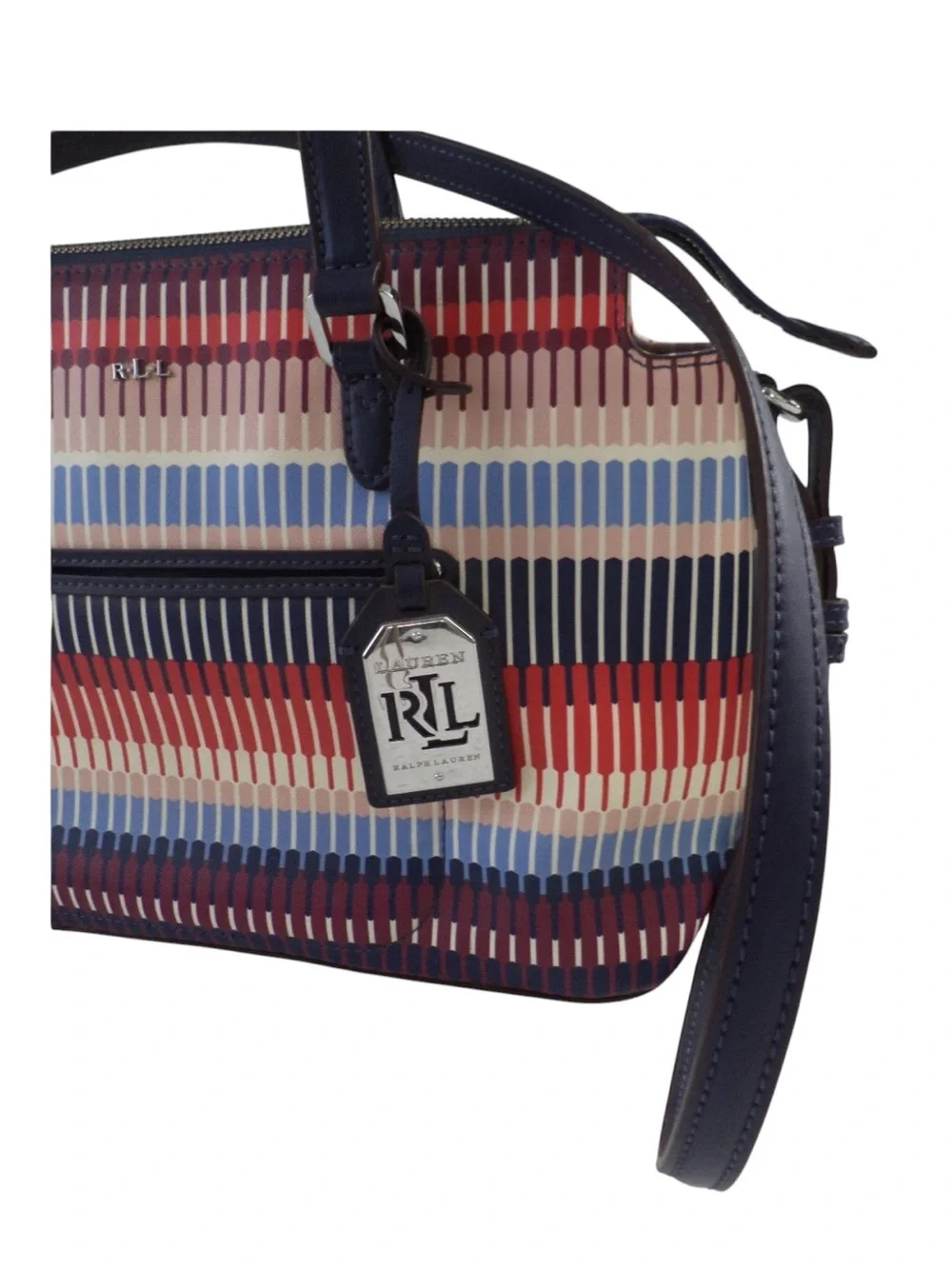 Ralph Lauren Lindley Alissa women’s shoulder bag tote purse multi striped